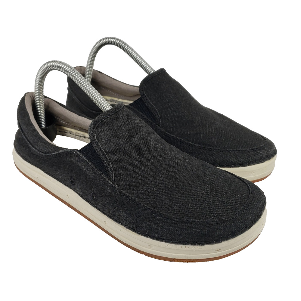 Astral Hemp Baker Womens Size 9 Black White Slip On Casual Loafer Water Shoes